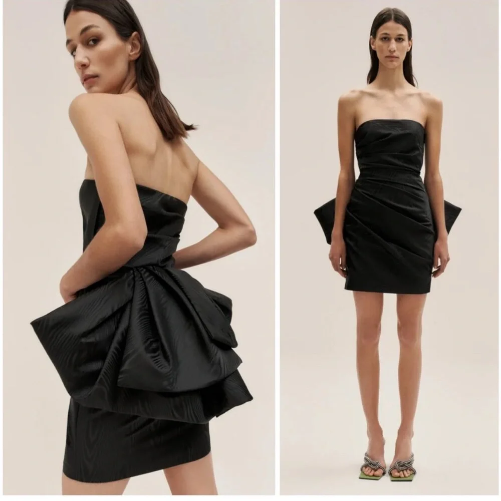 Solace London Black Strapless Dress - Picture 2 of 2